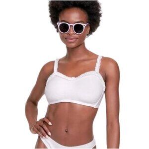 Stoney Clover Womens Sweetheart Bikini Top White XXS